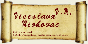 Višeslava Miokovac vizit kartica